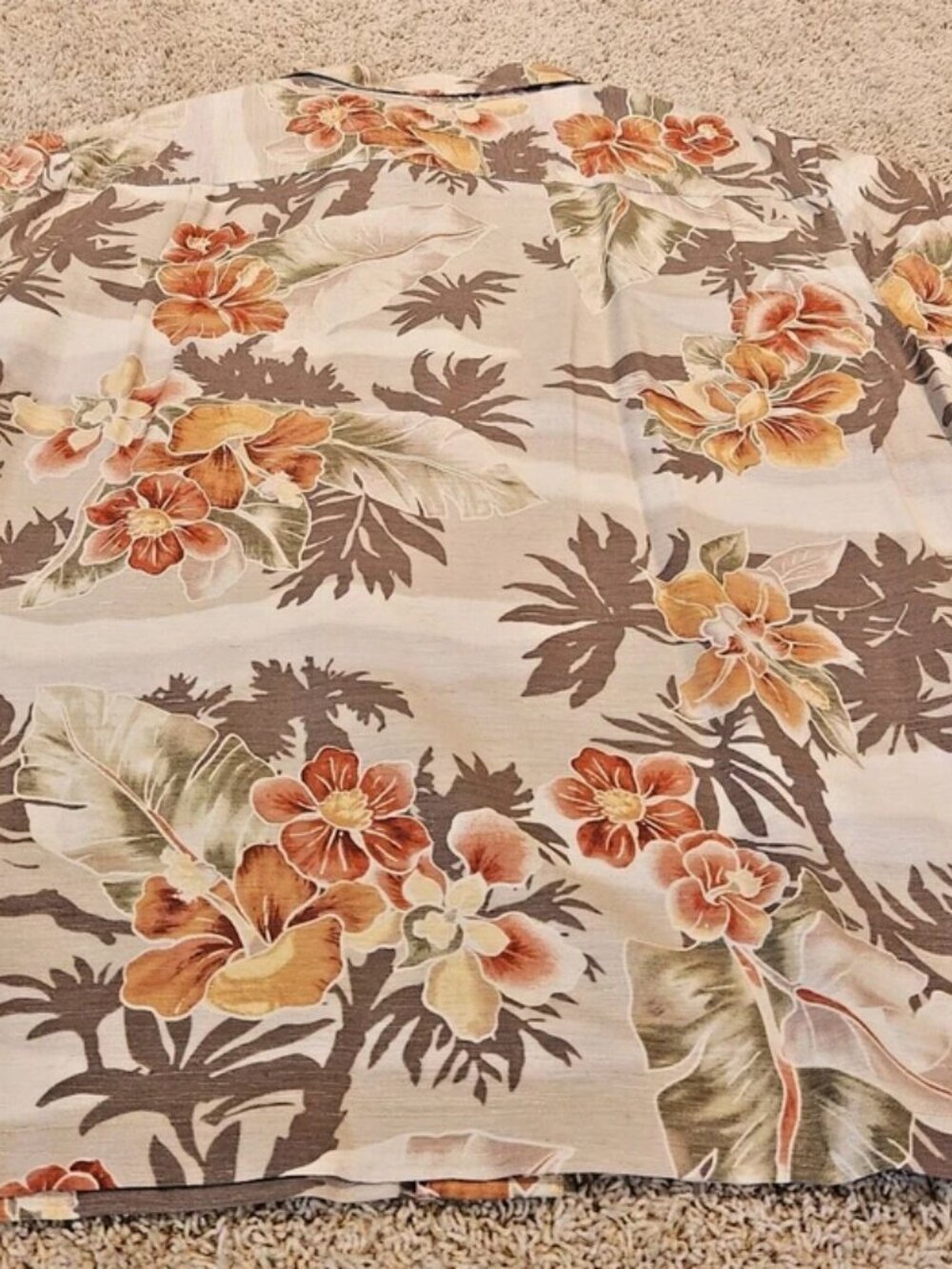Havana Jack's Cafe Hawaiian Shirt Men's Sz. L Silk Floral Button Up Short Sleeve - Picture 2 of 15